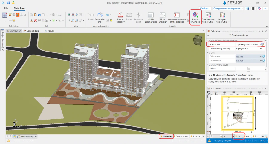 Настройки экспорта модели из Revit